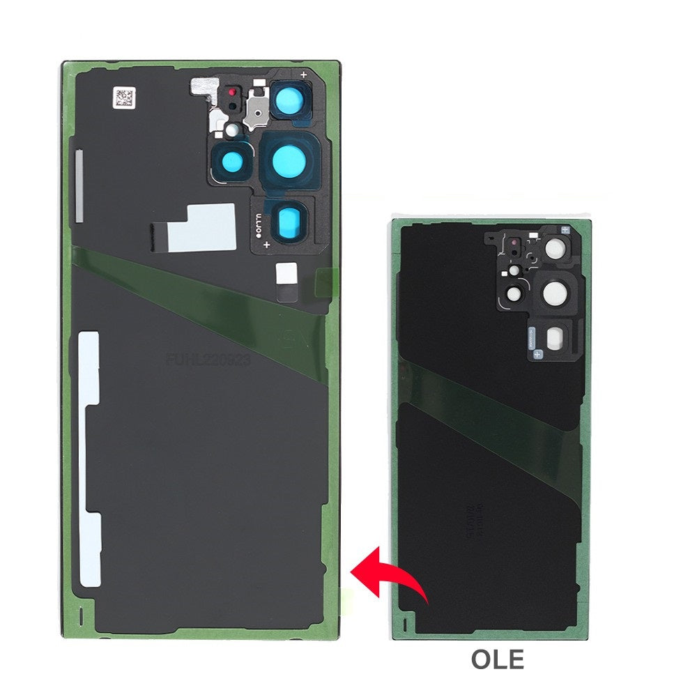 Red Rear Cover Glass For Samsung Galaxy S22 Ultra S908B (Improved Quality)-Green Red Rear Cover Glass For Samsung Galaxy S22 Ultra S908B (Improved Quality)-Green